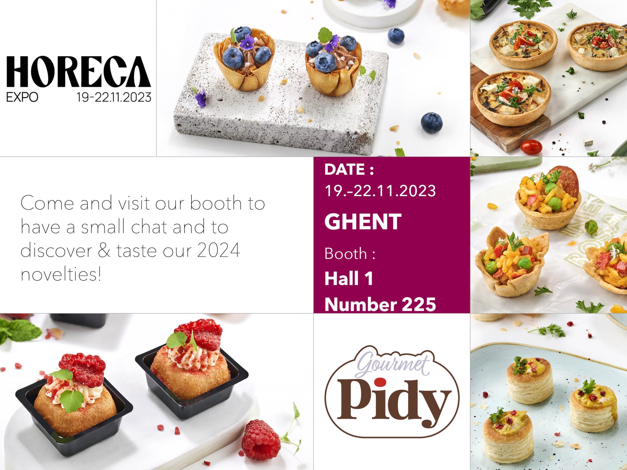 Visit us at Horeca Expo 2023 in Ghent! - Pidy Global